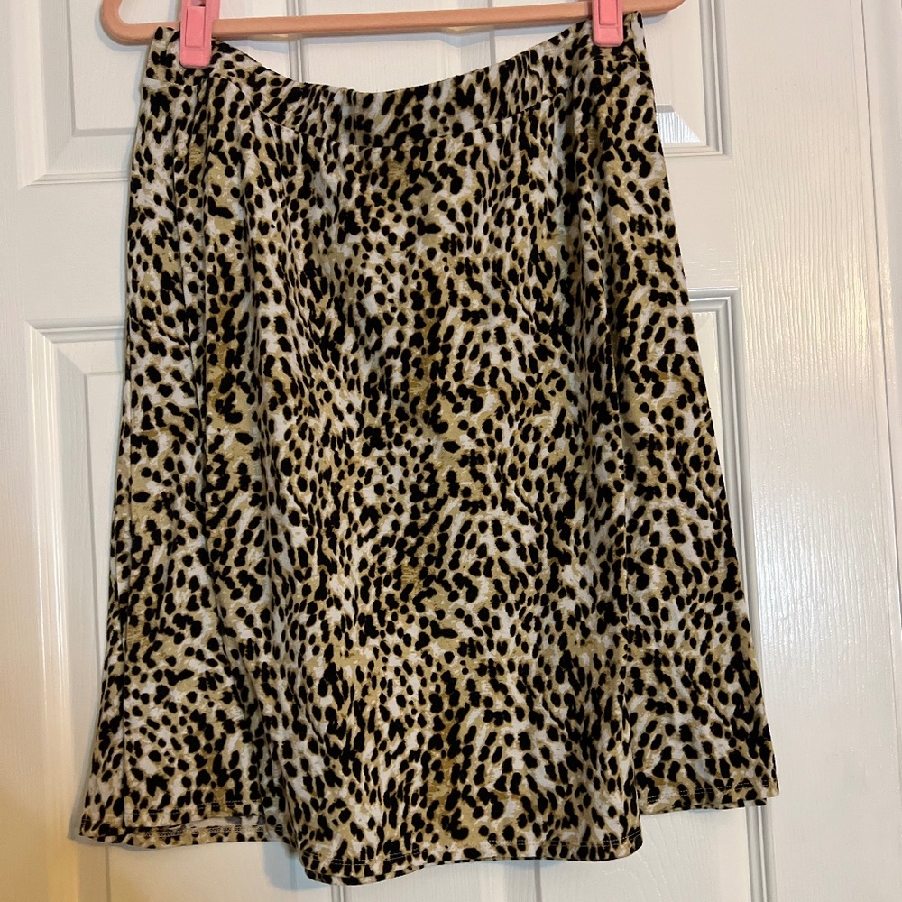 Leopard Print Skirt